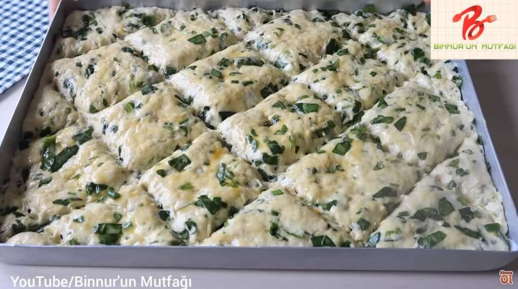 tepside ıspanaklı çörek