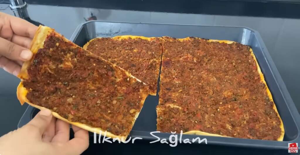 tepsi lahmacunu tarifi