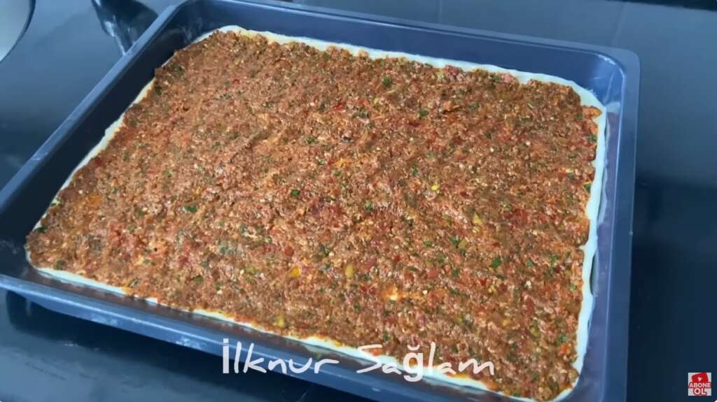 tepside lahmacun yapımı