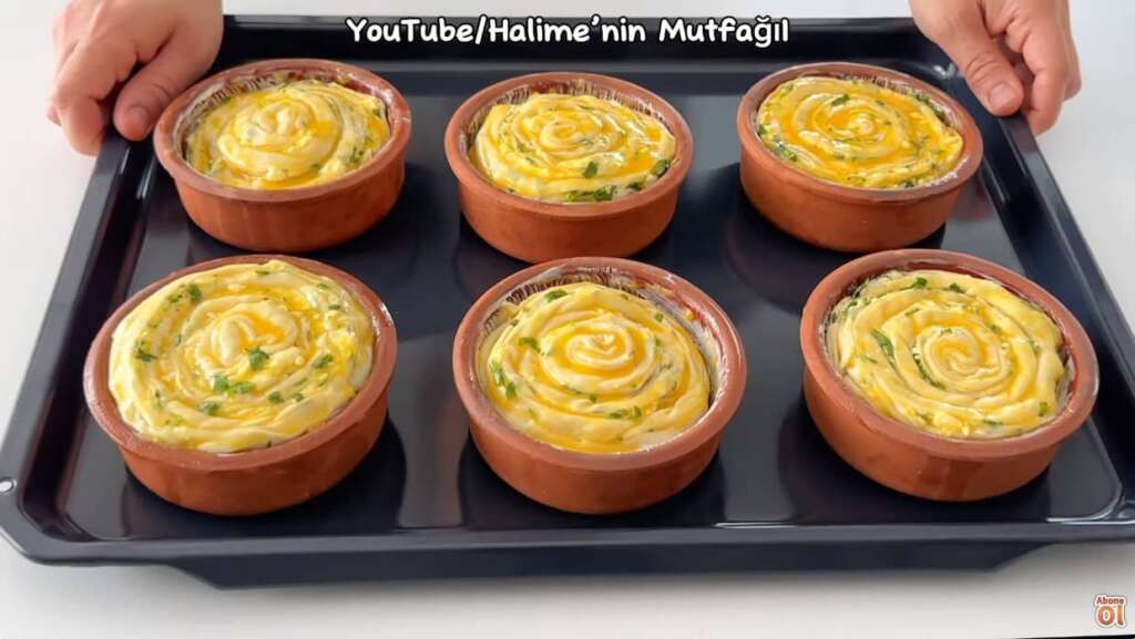 güveçte çörek yapımı