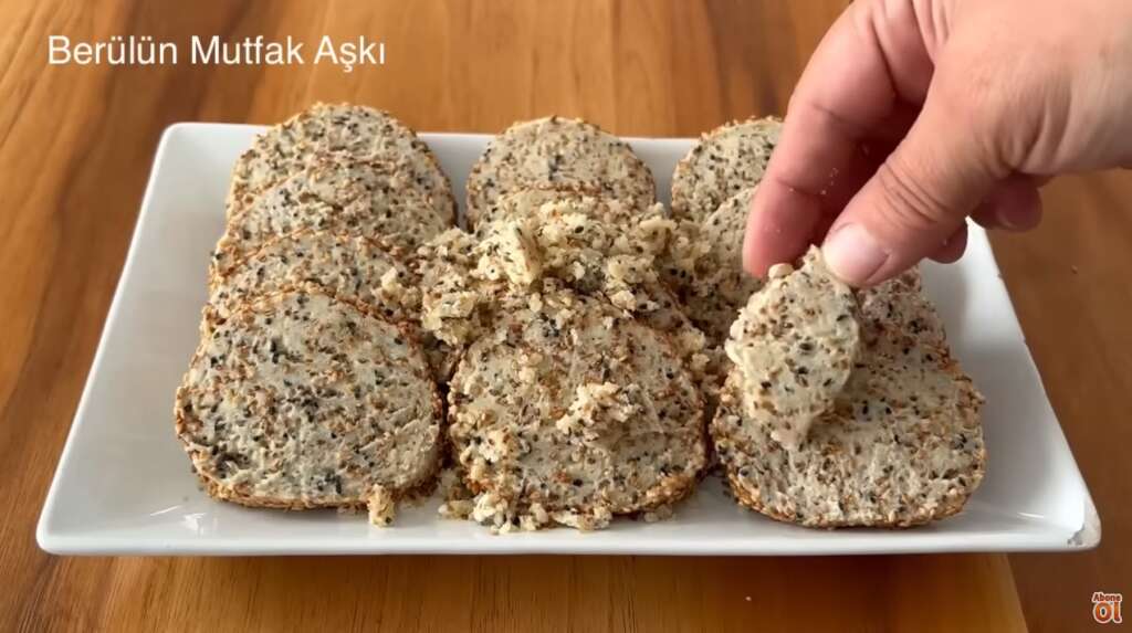 çörek otlu tuzlu kurabiye