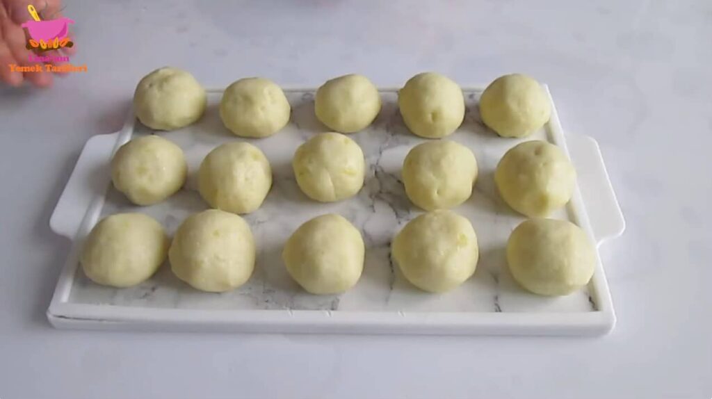 patates topları yapımı